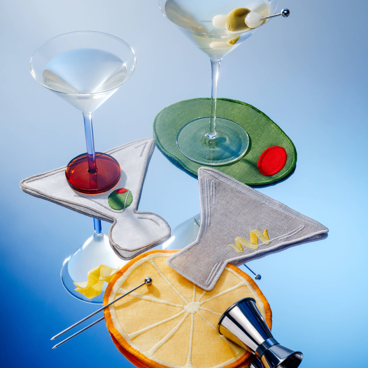 Martini Cocktail Napkins - Set Of 4
