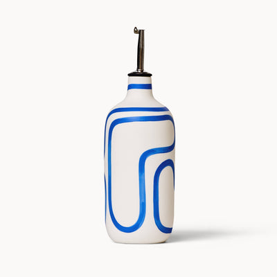 Oil / Vinegar Cruets - Cobalt Outline: Short