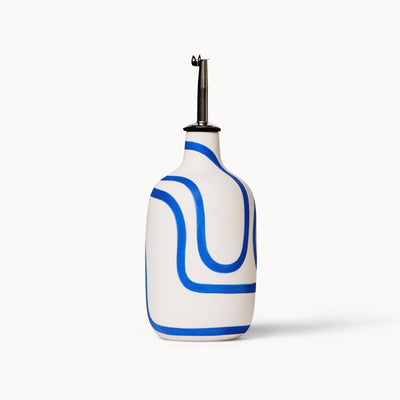 Oil / Vinegar Cruets - Cobalt Outline: Short