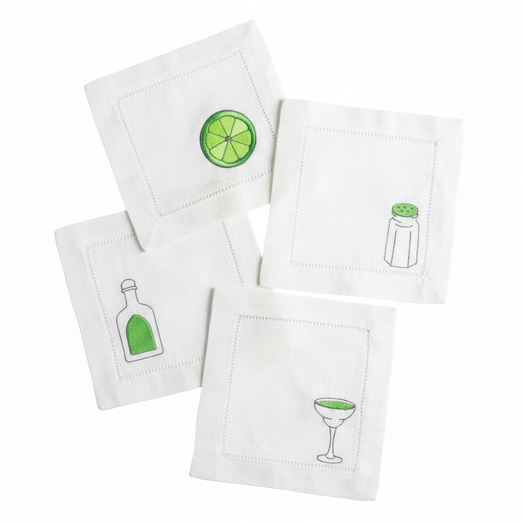 Margarita Cocktail Coasters, set of four