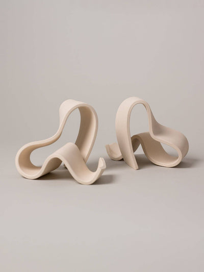 Fettu Bookends (1 Pair), Bone