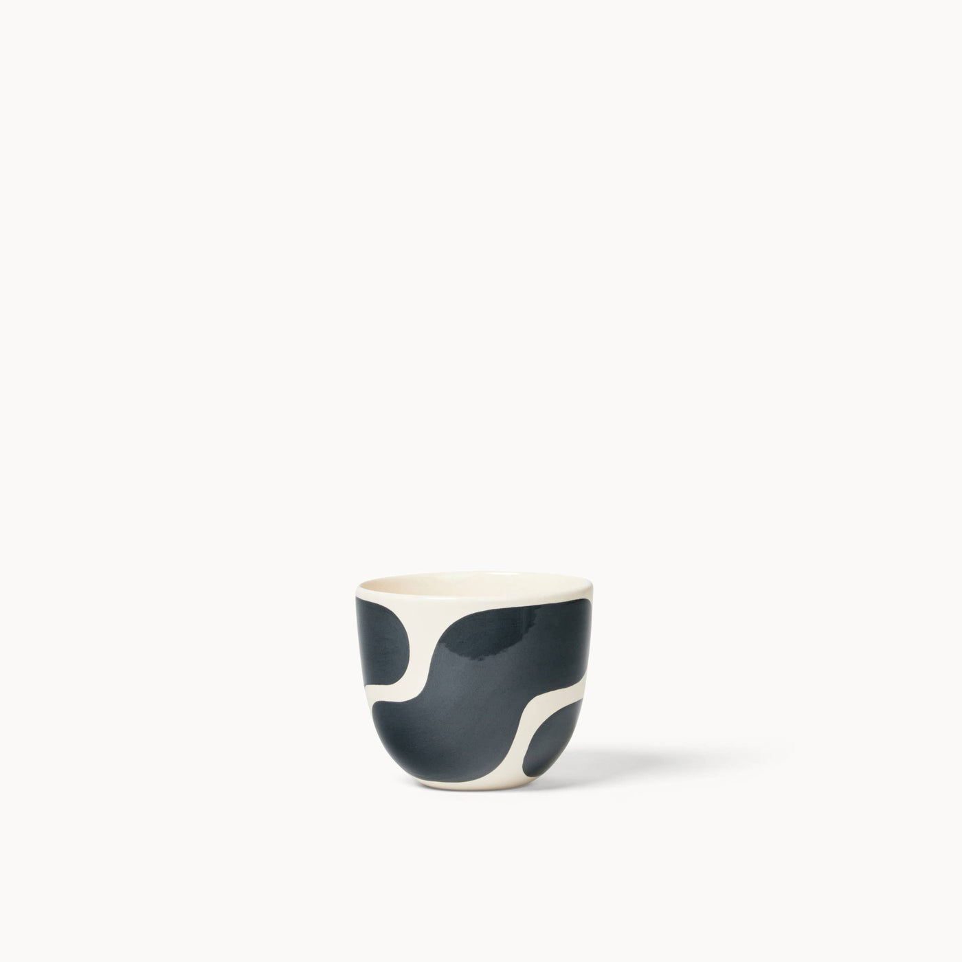 Black Color Block Planters (gloss): Small