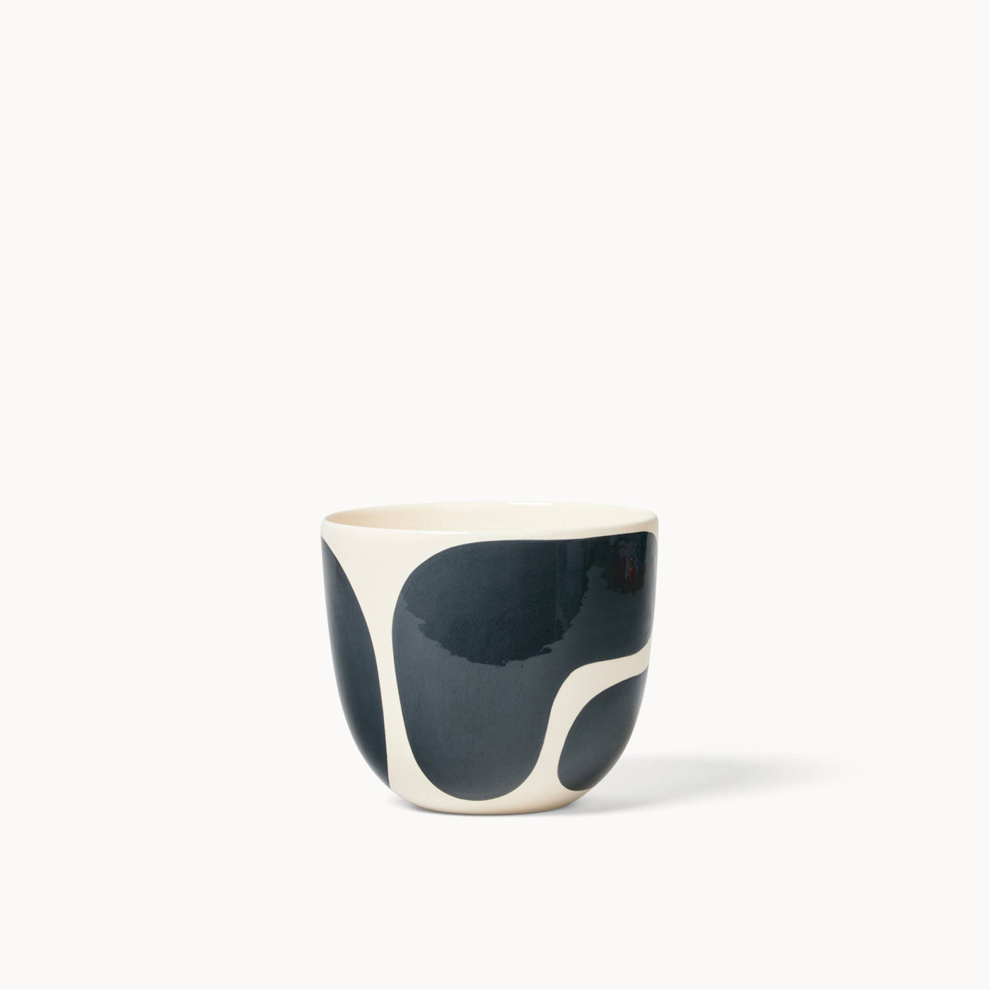 Black Color Block Planters (gloss): Small
