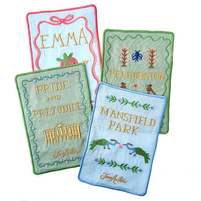 Jane Austen Cocktail Napkins, set of 4