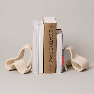 Fettu Bookends (1 Pair), Bone