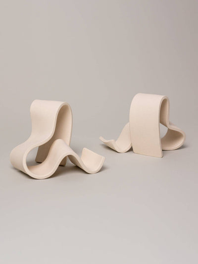 Fettu Bookends (1 Pair), Bone