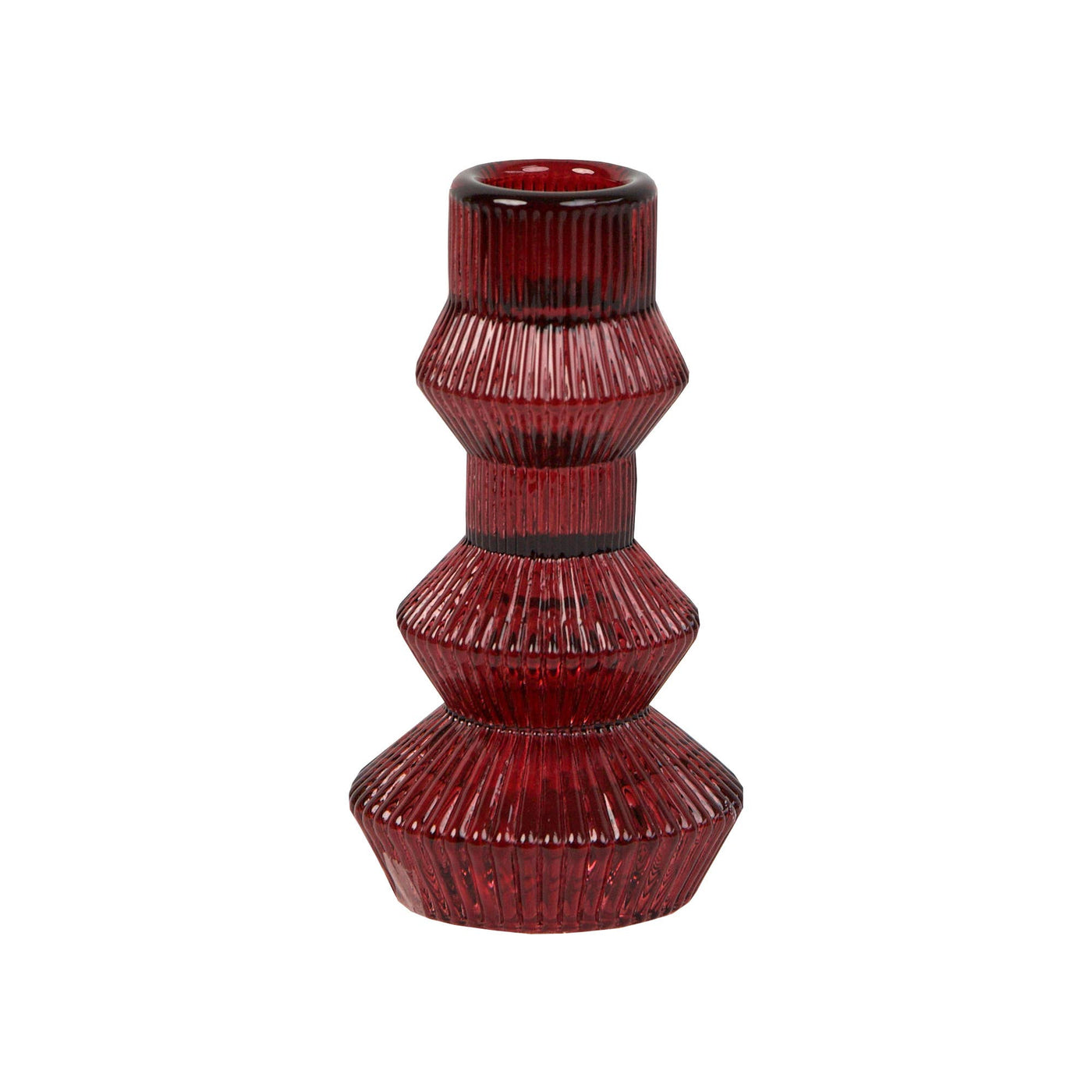 Ribbed 3-Tier Candle Holder