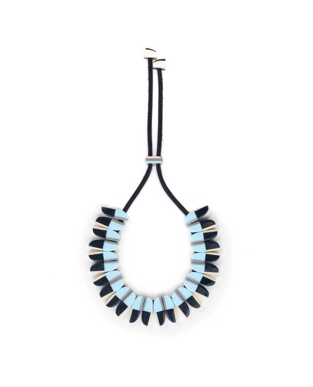 Aurora One Line Collar Necklace Blue