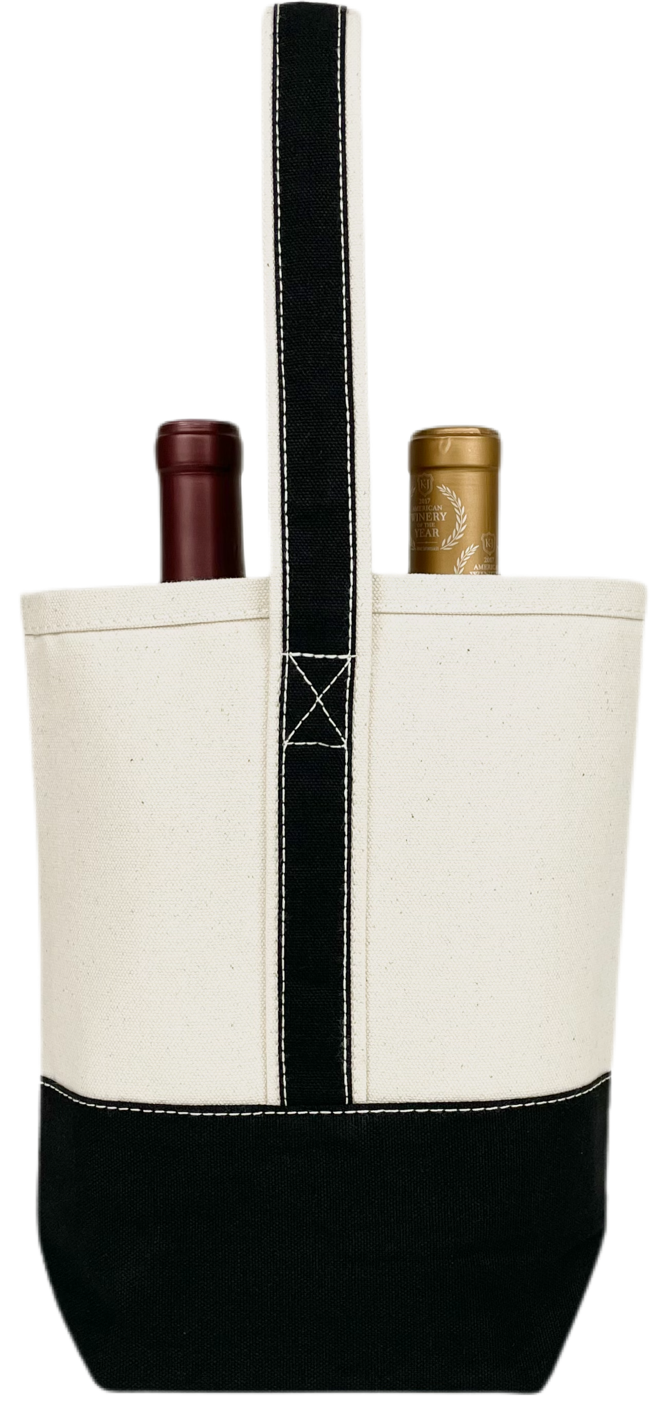 Double Wine Tote Bag: Maroon Red