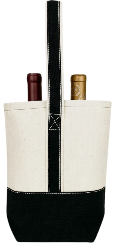 Double Wine Tote Bag: Orange