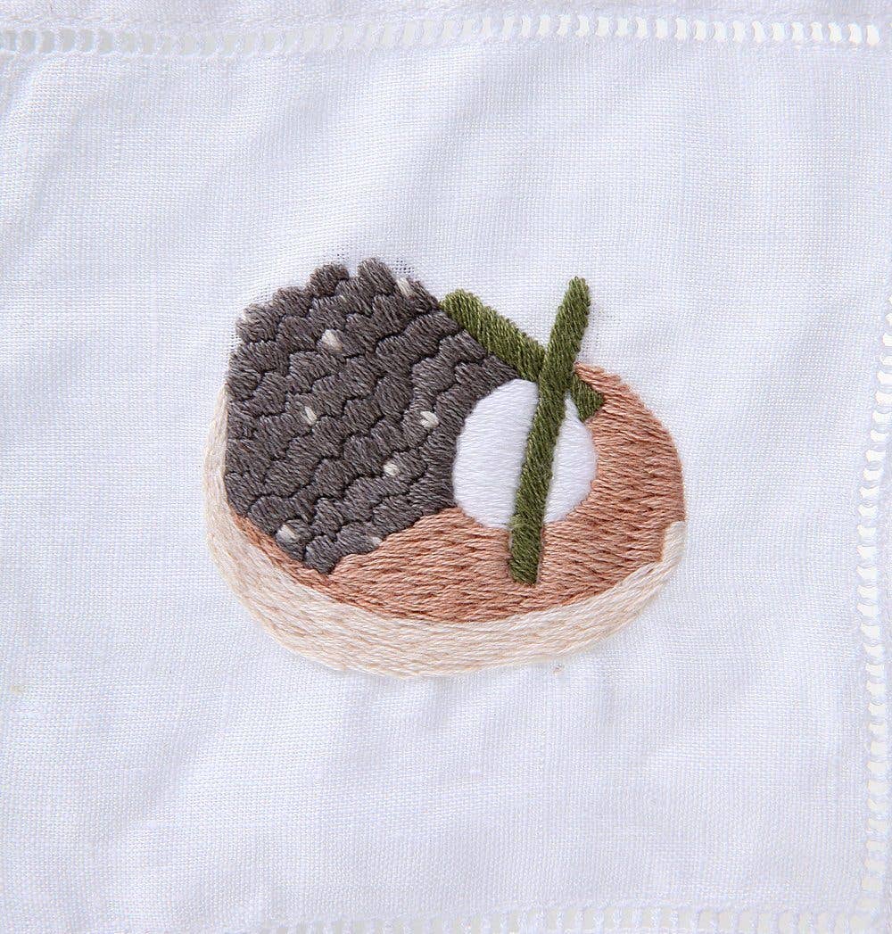 Caviar Cocktail Napkins: Set of 4