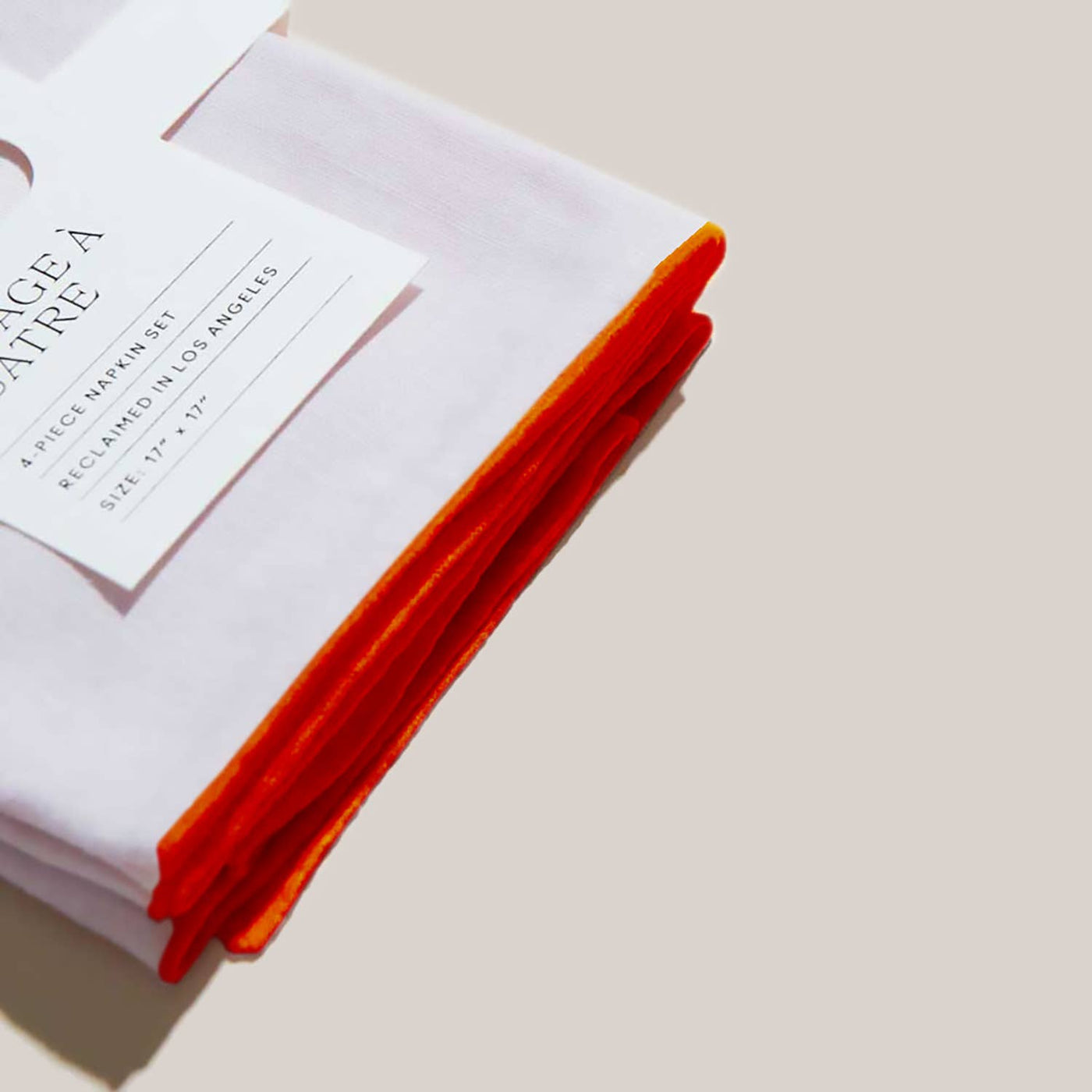 Blush Linen Orange Napkins | Set of 4