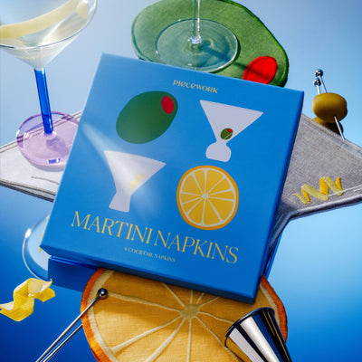 Martini Cocktail Napkins - Set Of 4