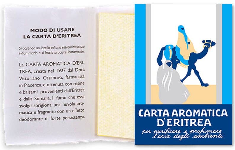 Carta Aromatica d’Eritrea Blù BLUE Incense Paper Booklets