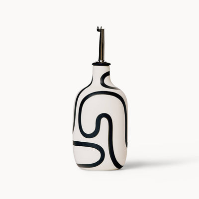 Oil / Vinegar Cruets - Black Outline: Tall