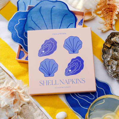 Shell Cocktail Napkins - Set Of 4