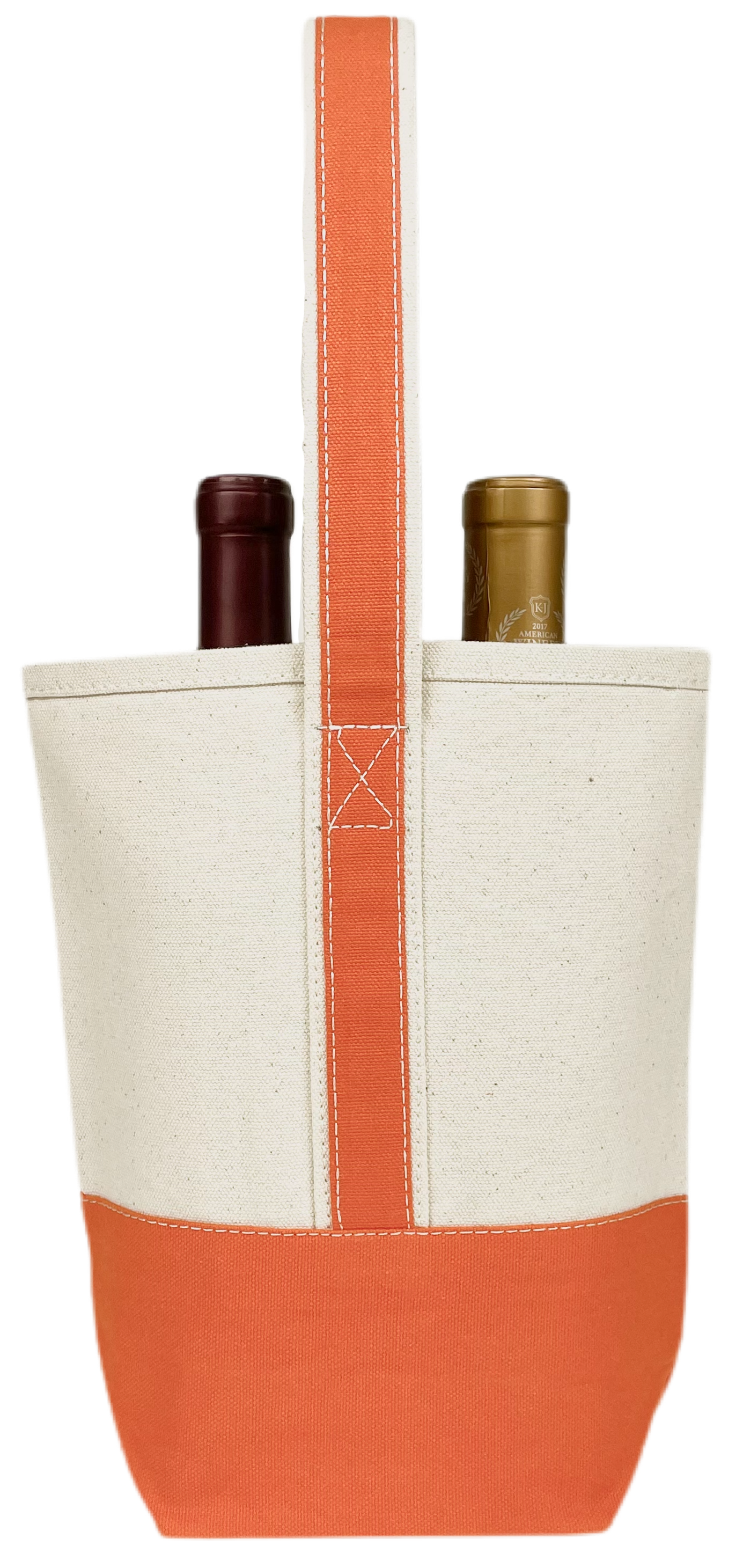 Double Wine Tote Bag: Maroon Red