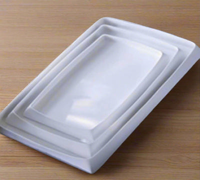 Folded Edge Porcelain Tray: Medium