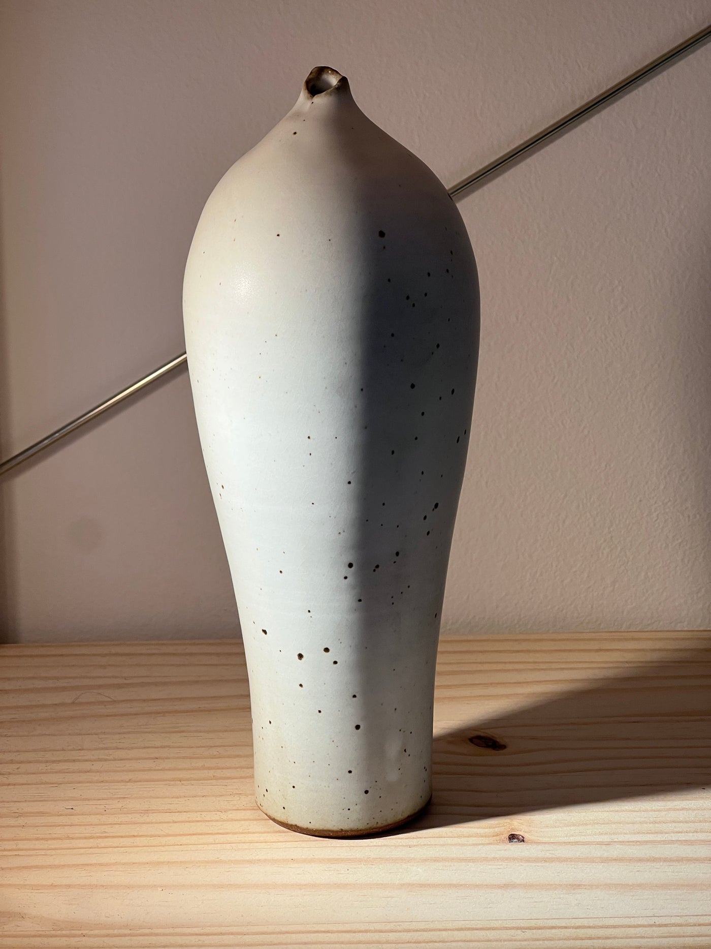 Tall White Vase by Value Form