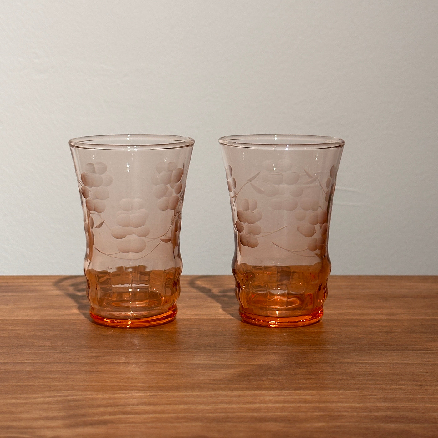 Pink Vintage Small Glasses - Set of 2