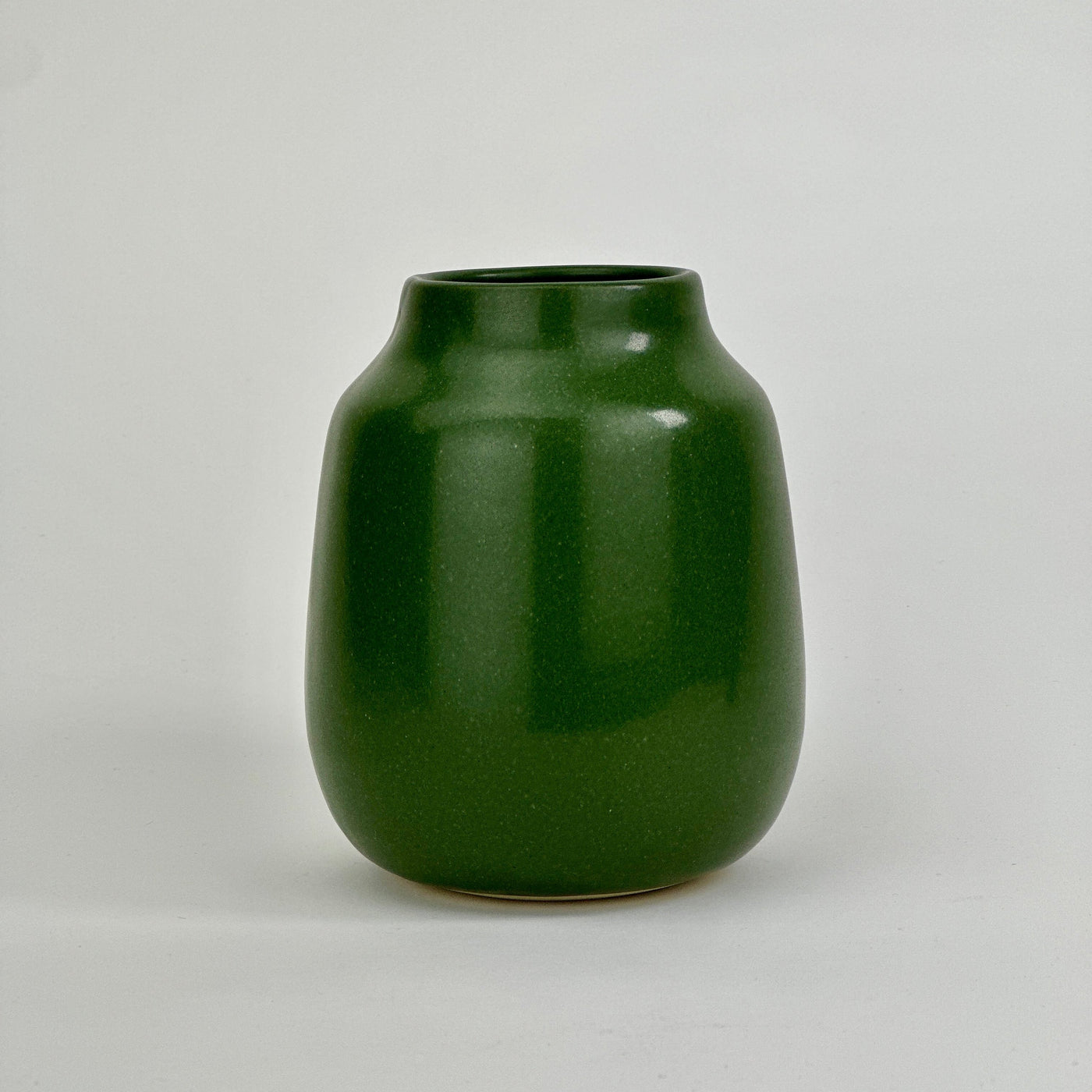 Green Handmade Vase by Moss Made Pottery