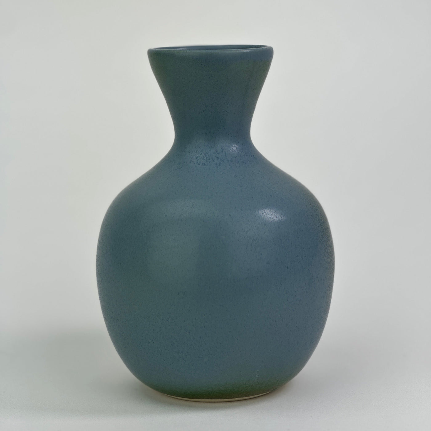 Blue Handmade Vase by Moss Made Pottery