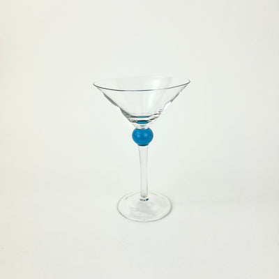 Vintage Bombay Sapphire Martini Glasses - set of 5