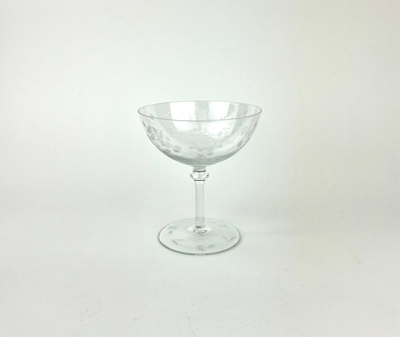 2 Vintage Etched Coupes