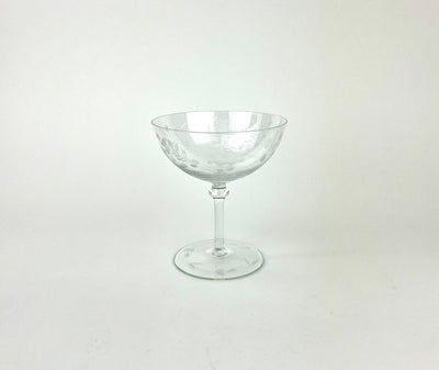 Vintage Etched Coupes - Sold in Sets of 2