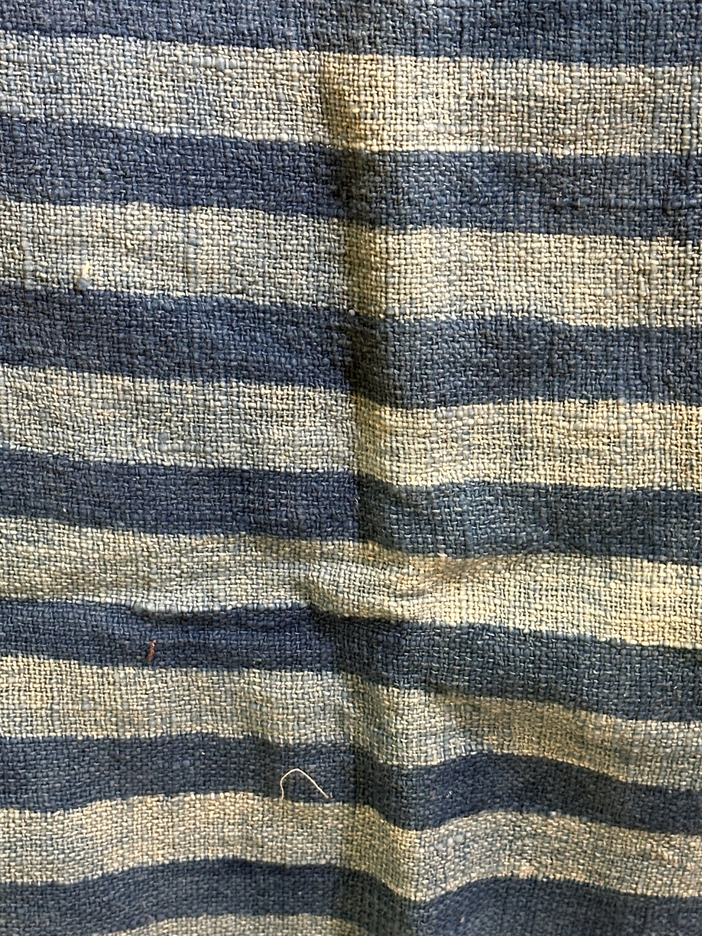 Blue Striped Handwoven Embroidered Throw/Towel