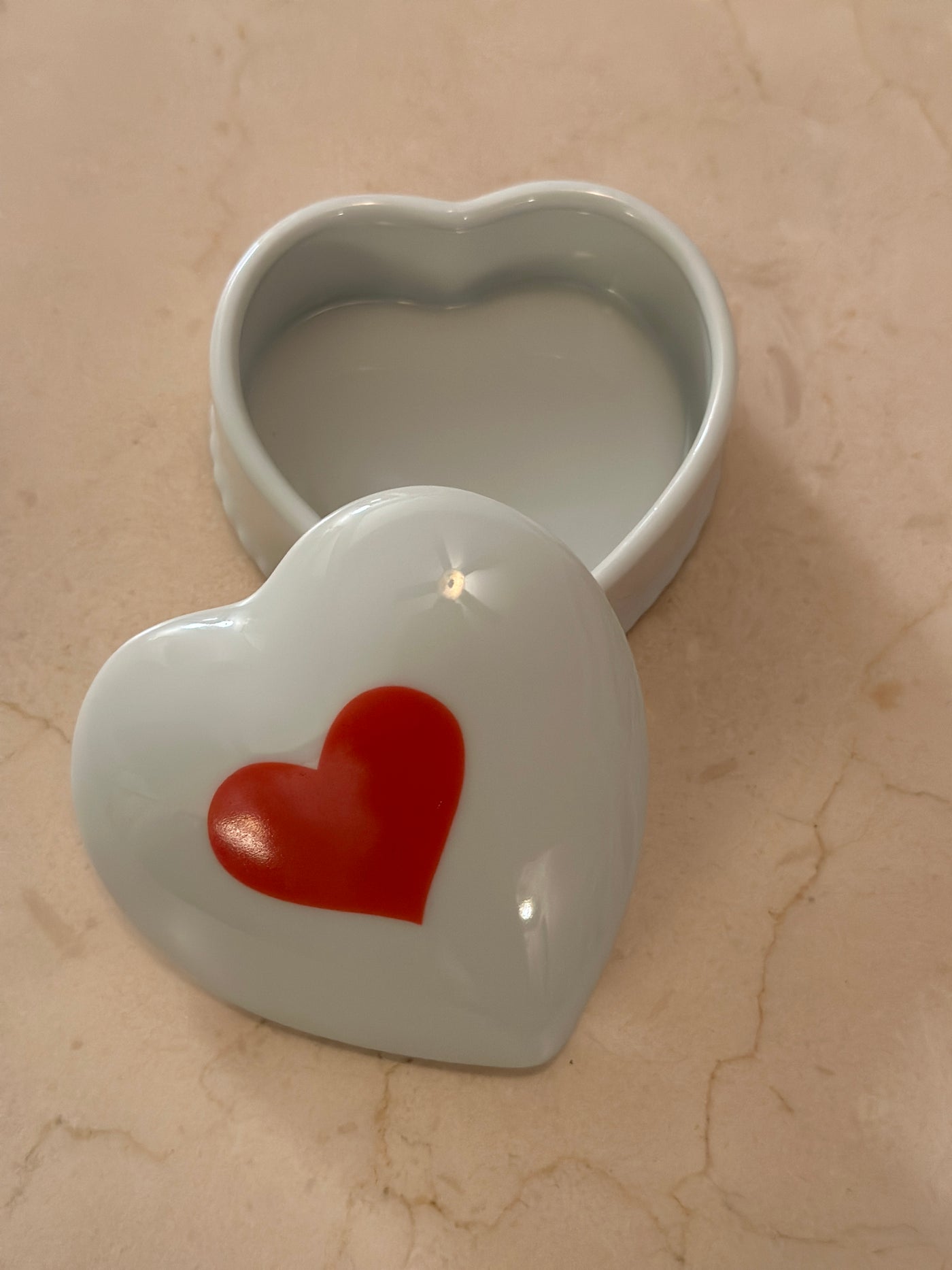 Vintage Heart Trinket Box