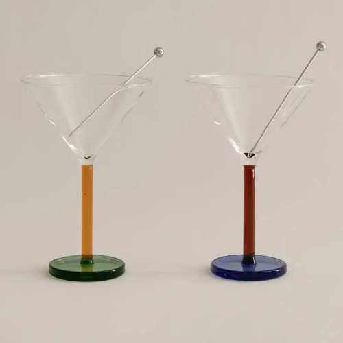 Dizzy Piano Cocktail Glasses