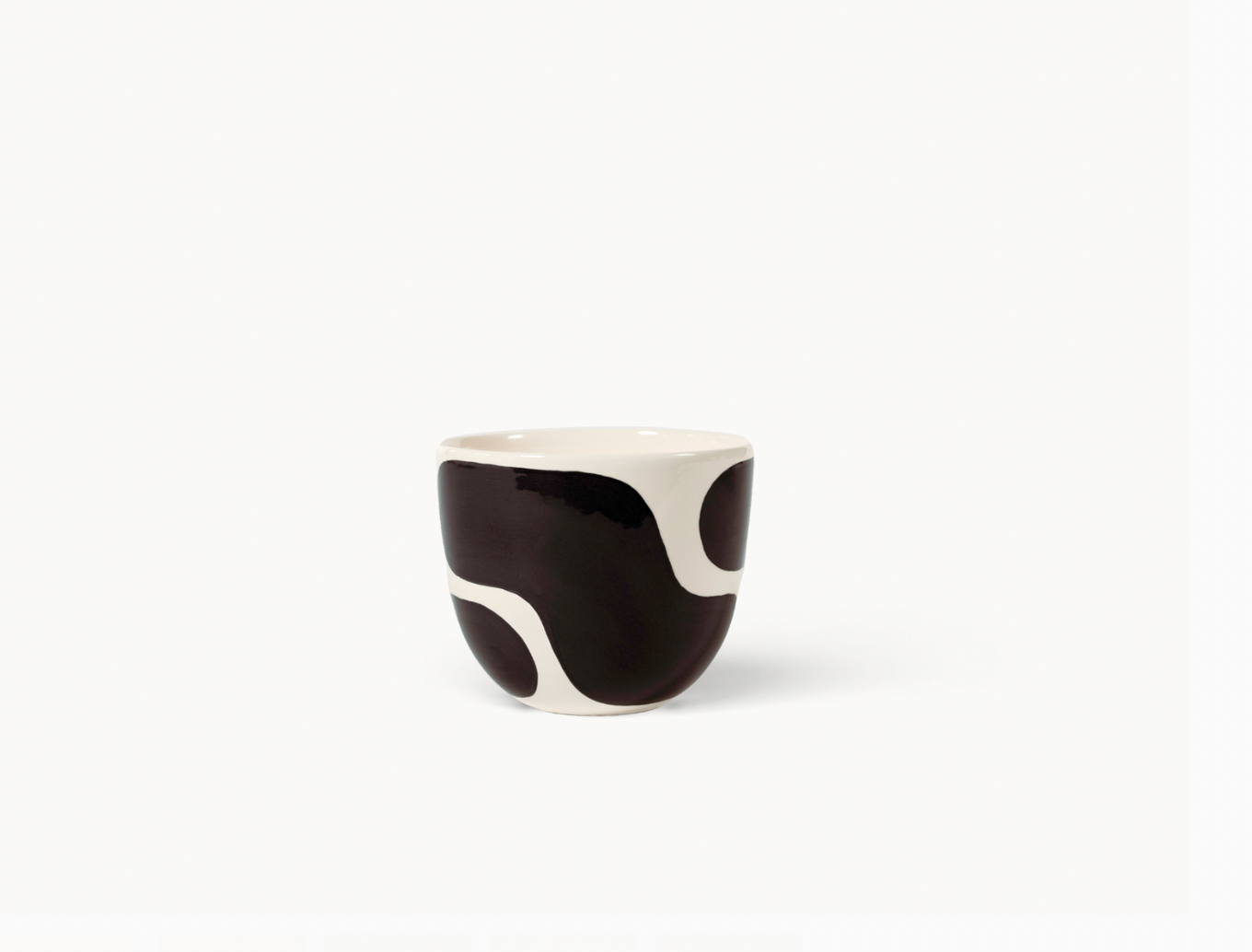 Black Color Block Planter by Franca Brooklyn