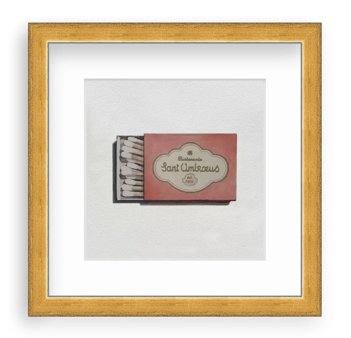 Sant Ambroeus Watercolor Matchbox Print