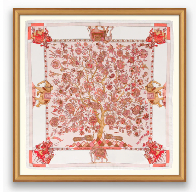 HERMES カレ140 カレジェアン Fantaisies indiennes Hermès Fantaisies Indiennes Silk 140