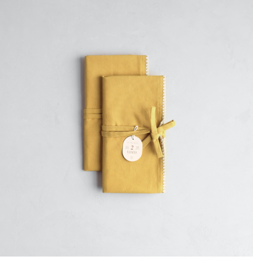 Yellow Trellis Napkins