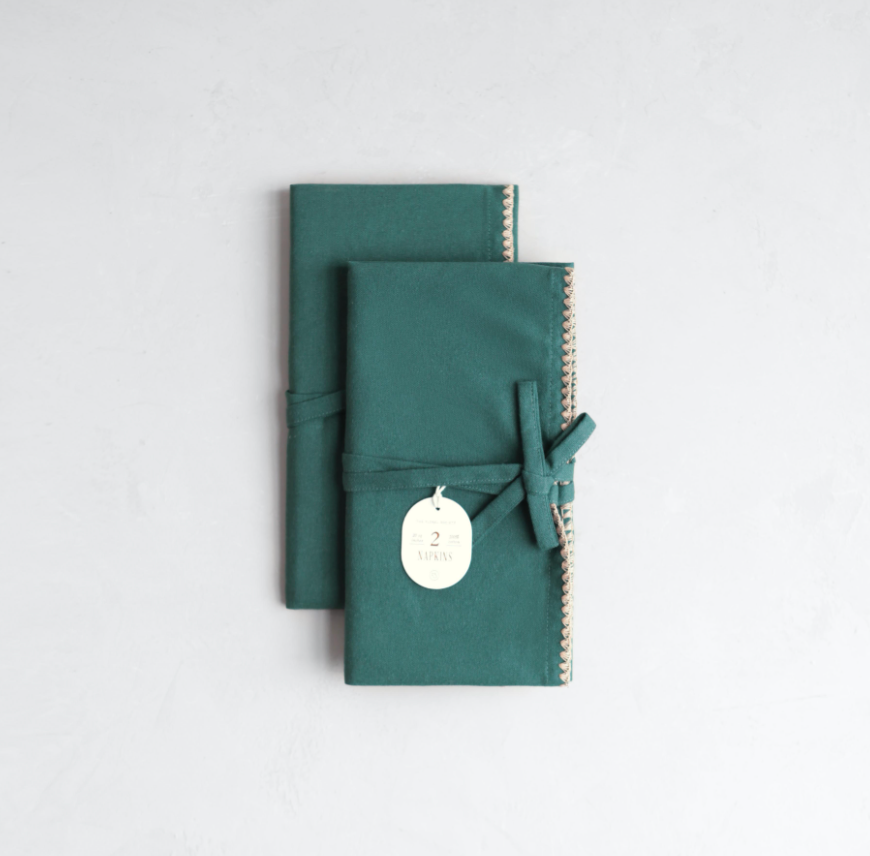 Green Trellis Napkins