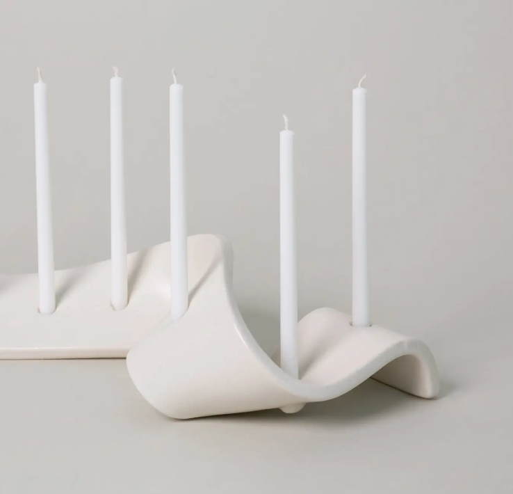 Swey Menorah by Sin Ceramics