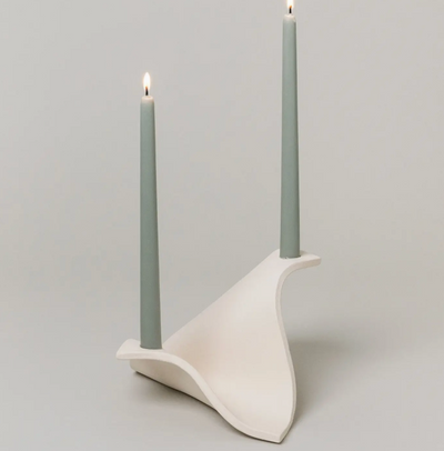 Drape Candelabra by Sin Ceramics