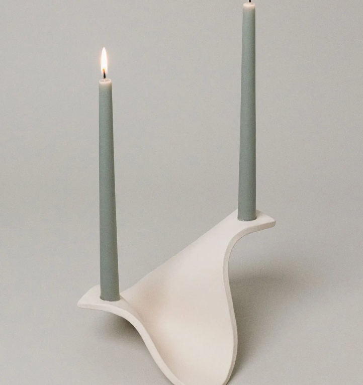 Drape Candelabra by Sin Ceramics