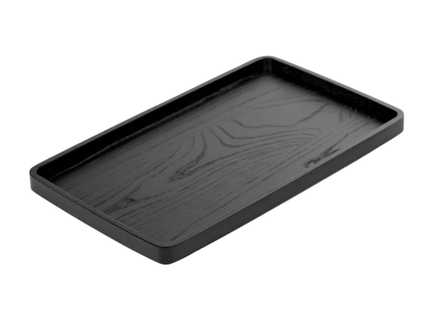 Medium Black Wood Tray