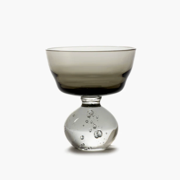 Smokey Grey Bubble Coupes - set of 2