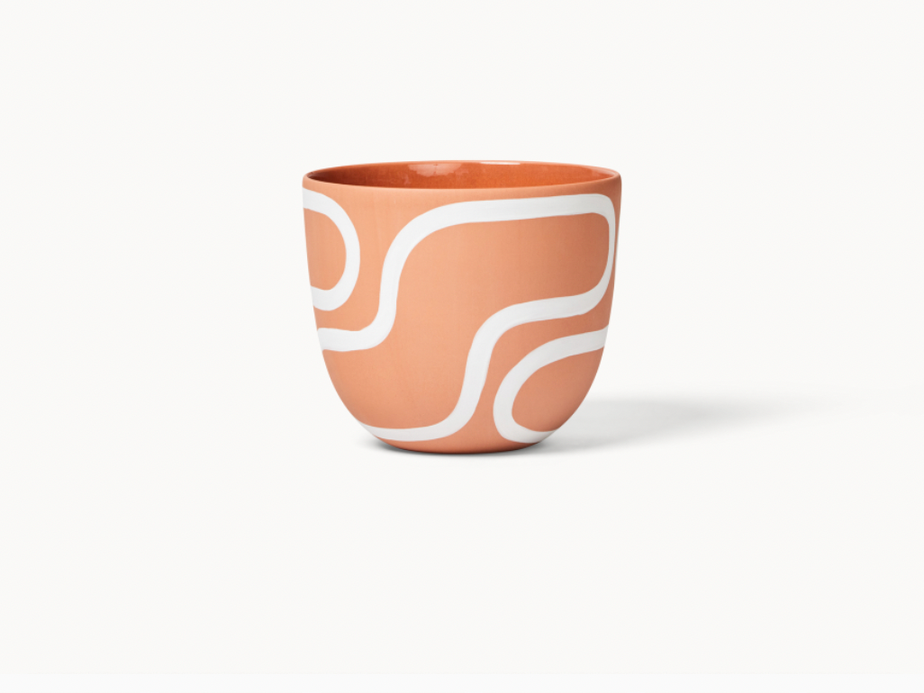 Terracotta Outline Planter by Franca Brooklyn