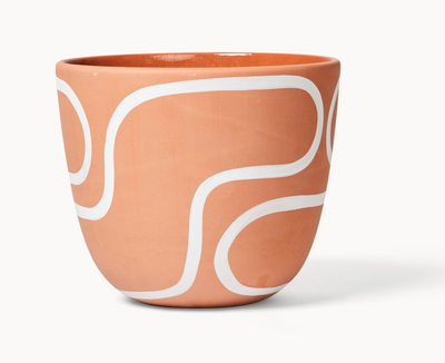 Terracotta Outline Planter by Franca Brooklyn