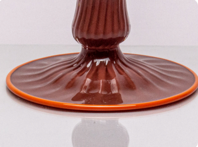 Glass Candlestick Holders by Andrew Iannazzi - Sold Individually
