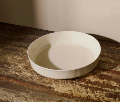 Lauren HB Trega Matte White Serving Bowl: Medium