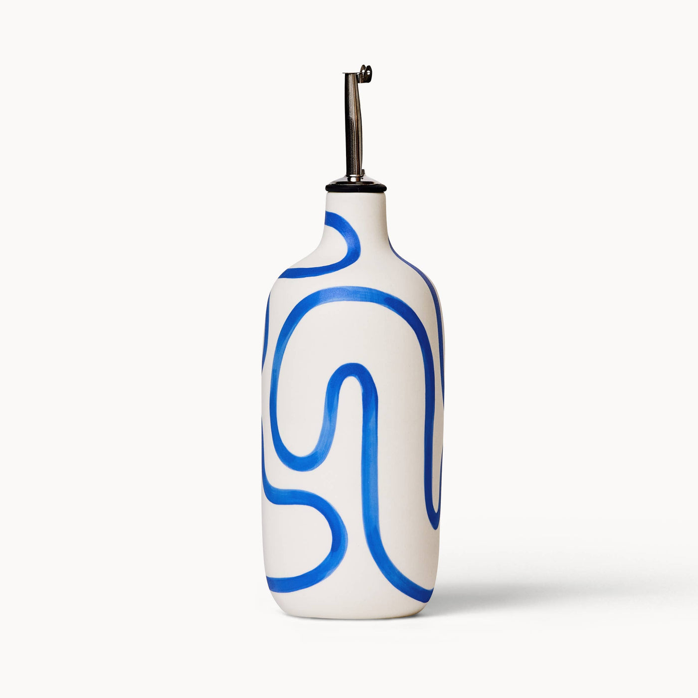 Oil / Vinegar Cruets - Cobalt Outline: Short