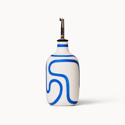 Oil / Vinegar Cruets - Cobalt Outline: Short