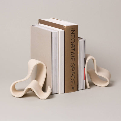 Fettu Bookends (1 Pair), Bone
