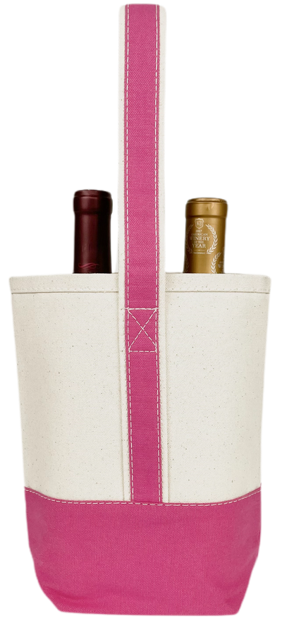 Double Wine Tote Bag: Orange